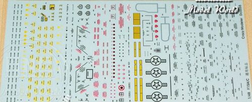 天地模型 DC0055 1/48 美国 F-15 A/C 战斗机通用标志模型水贴纸