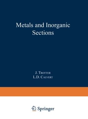 【预订】Metals and Inorganic Sections