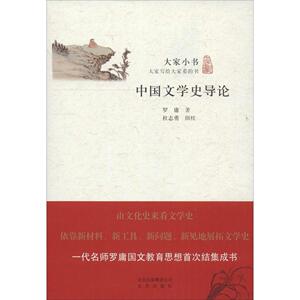 大家小书：中国文学史导论