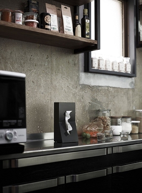 日本代购DUENDE日本制ABS树脂立式纸巾盒 纯色简约面巾纸盒