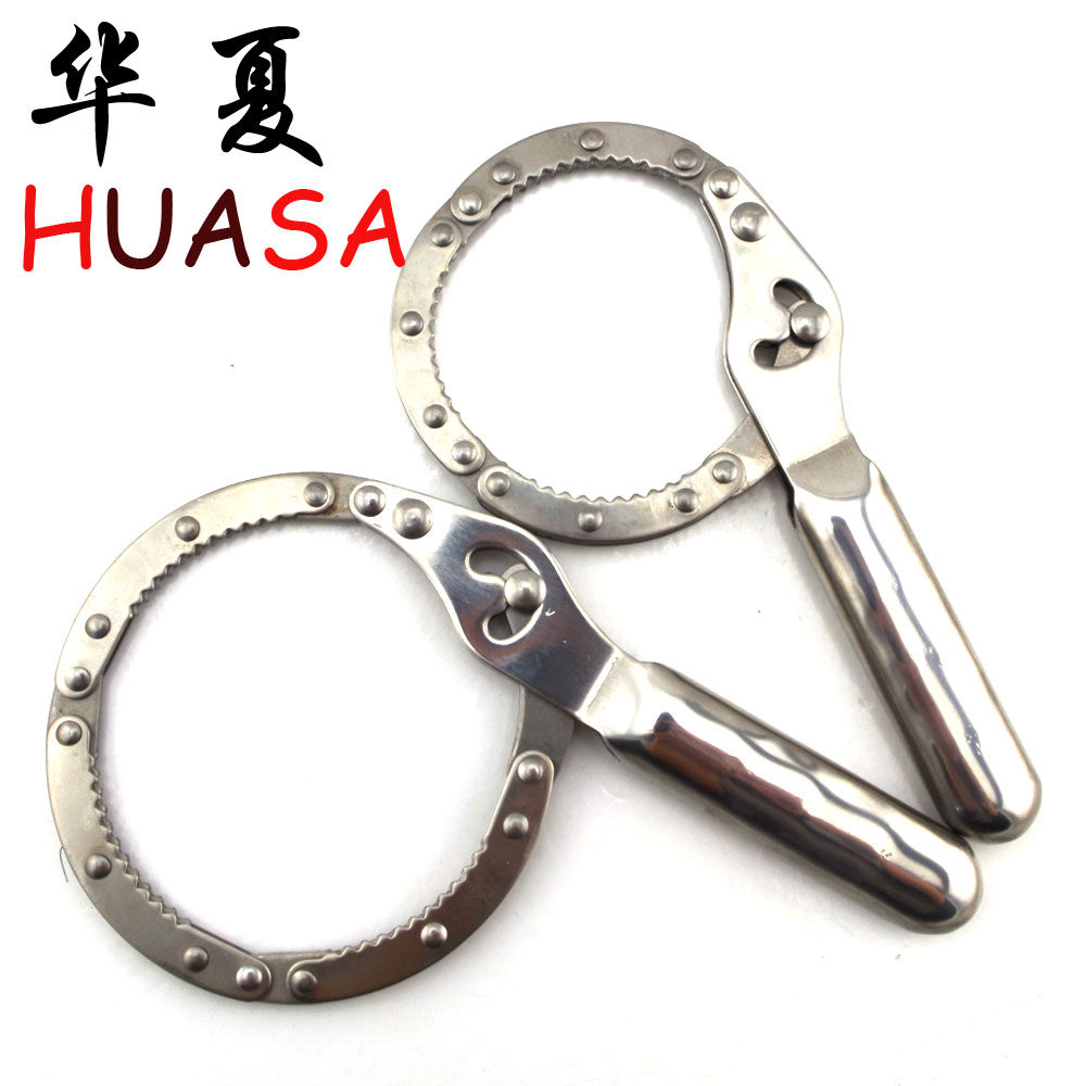 铐式机油格扳手 滤清器扳手 不锈钢机滤芯板手 不锈钢拷式小中号