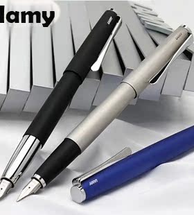 德国LAMY 凌美 studio 演绎 钢笔 黑色，银白色，帝国蓝色