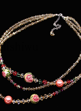 夸张波西米亚风三层金色首饰品