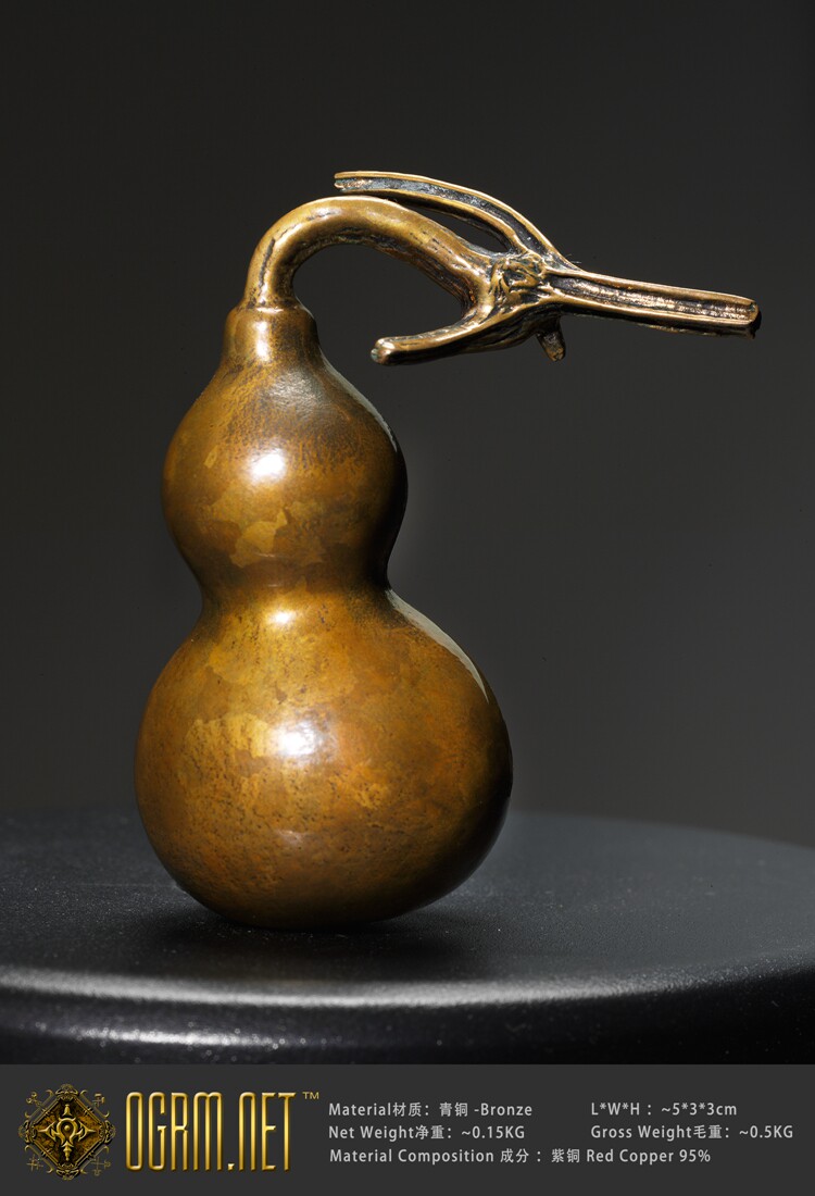 ogrm新款中式 摆件 书房 奥格瑞玛青铜 葫芦仔预定 传统 文玩