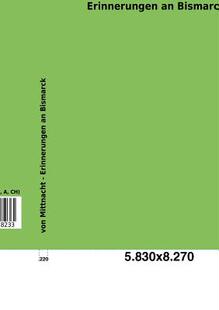 【预售】Erinnerungen an Bismarck