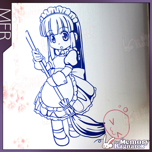 【普隆德拉百货】RO仙境传说天使恶魔幽灵波利主教墙贴汽车贴