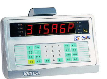 上海彩信XK315A6P电子地磅称重显示控制器电子秤仪表磅头可改日期