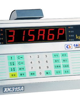上海彩信XK315A6P电子地磅称重显示控制器电子秤仪表磅头可改日期