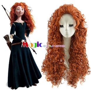 勇敢传说 梅莉达公主 Brave Merida Cosplay动漫假发 假毛