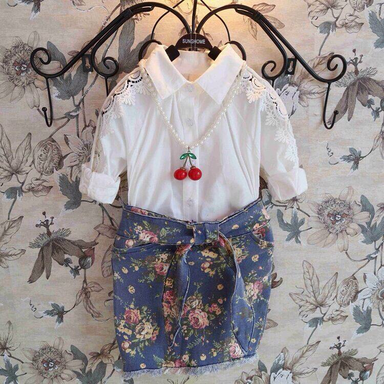 Chemise fille à manche longue - Ref 2087295 Image 1