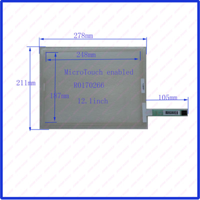 12.1寸五线阻触摸屏278*211 MicroTouch enabled R0170266 手写屏