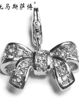 托马斯萨博镶钻首饰品银项坠