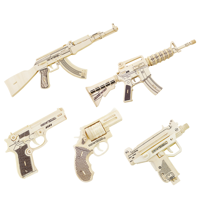 立体积木拼图模型组装儿童益智