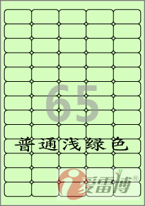 A4/不干胶/标签纸/条形码标签/爱雷博浅绿色标签CL551G-100张