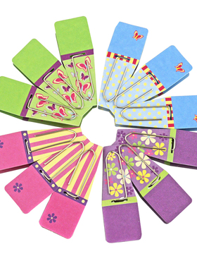 快揭可利普瑞(Clip-rite)小号回形签回形针(彩色) 12只/袋