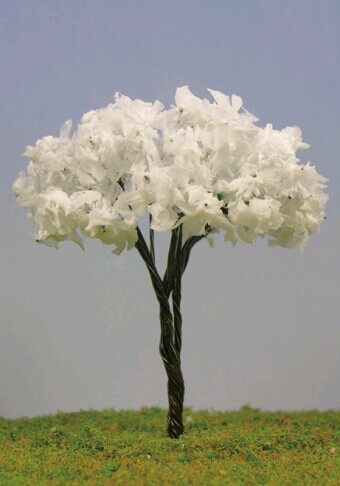 DIY建筑模型环境树 花树模型 铁丝花树 4cm 5cm 6.5cm高 TSG-65F