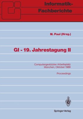 【预订】GI 19. Jahrestagung II: Computergest...