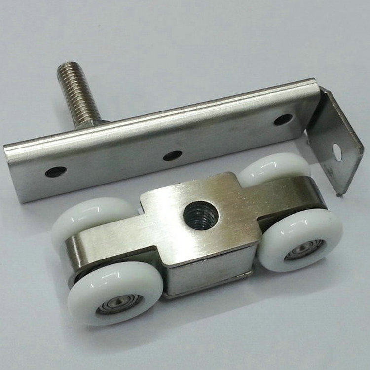 不锈钢吊轮木门滑轮卫生间推拉门吊滑移门吊轨轮道滑轮吊门吊4轮