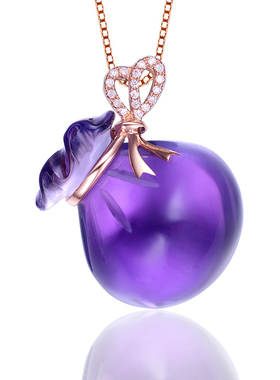 沁缘925银镶嵌钱袋饰品吊坠项链