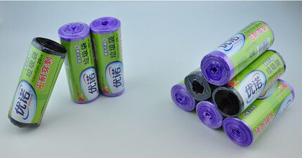 优诺厨房双倍加厚耐穿型垃圾袋加大 断点式加大垃圾袋50*60cm