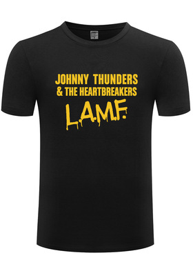 纯棉男式短袖T恤 JOHNNY THUNDERS LAMF 朋克音乐摇滚 厂家直销