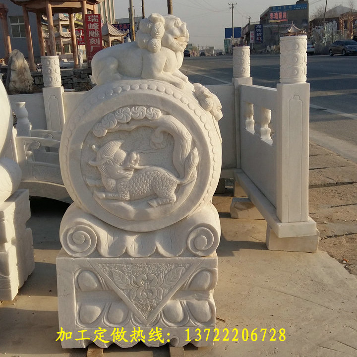 汉白玉抱鼓门墩庭院门墩仿古门墩石鼓门墩汉白玉门墩老石雕门鼓石