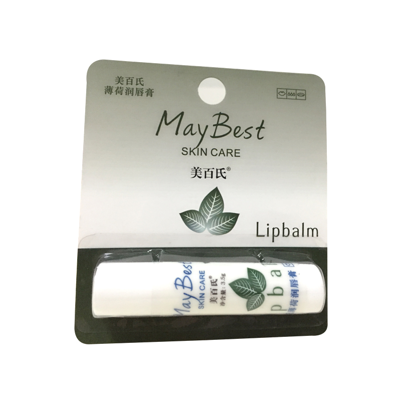 美百氏薄荷保湿无色润唇膏