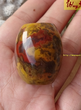 原矿天然战国红玛瑙散珠单珠配件