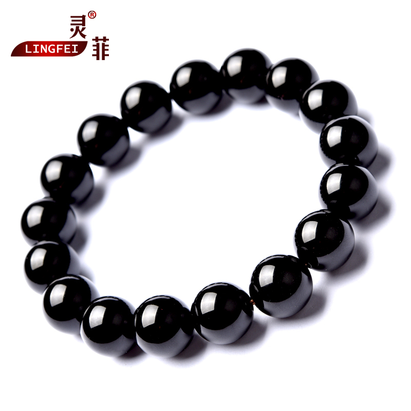 Áé·ÆºÚÂêè§ÊÖÁ´ÄÐÅ®6-14mm ºÚÉ«Âêè§Öé×Óõùõ÷µ¥È¦ºÚË®¾§·ðÖéÊÖ´®