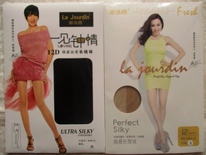 娜娇婷一见钟情12D娟感丝柔包芯丝长筒袜/高筒袜 4101-6