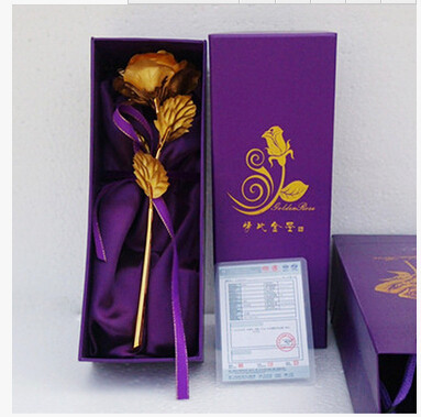 树脂康乃馨送生日金玫瑰