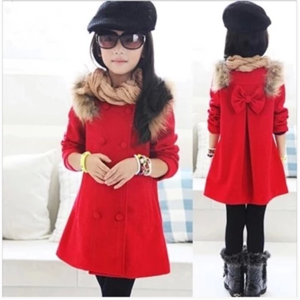 Manteau pour fille en laine - Ref 2161817 Image 1