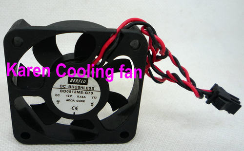 ADDA 5cm静音散热风扇5010 12V BD0512MS-G70 5010MS充电器2针