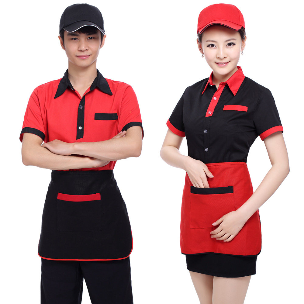 酒店工作服夏装女饭店餐饮快餐店咖啡厅服务员工作服短袖衬衫制服在类目 女装/女士精品, 套装/学生校服/工作制服, 酒店工作制服中 - 来自Buy2taobao.com提供专业的淘宝代购服务