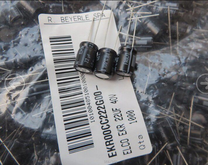 200只=58元德国产FROLYT EKR 40V 22UF 胆机电容器 (ROE同门师兄)