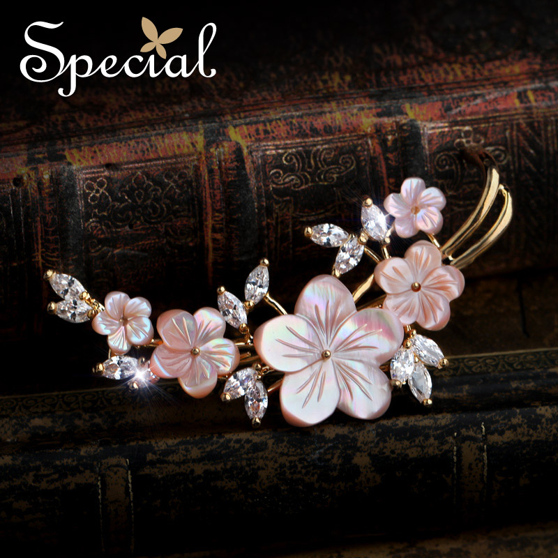 Broche femme SPECIAL en Nacre - Ref 1187792 Image 1