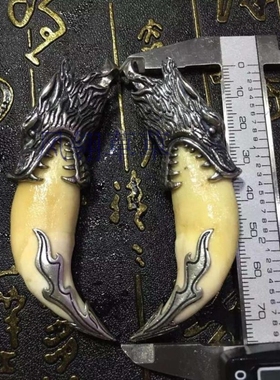 项链生日情侣挂坠牙齿包银