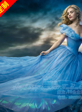 【宣颖儿】Cinderella仙度瑞拉公主裙灰姑娘礼服原版爆款推荐定制