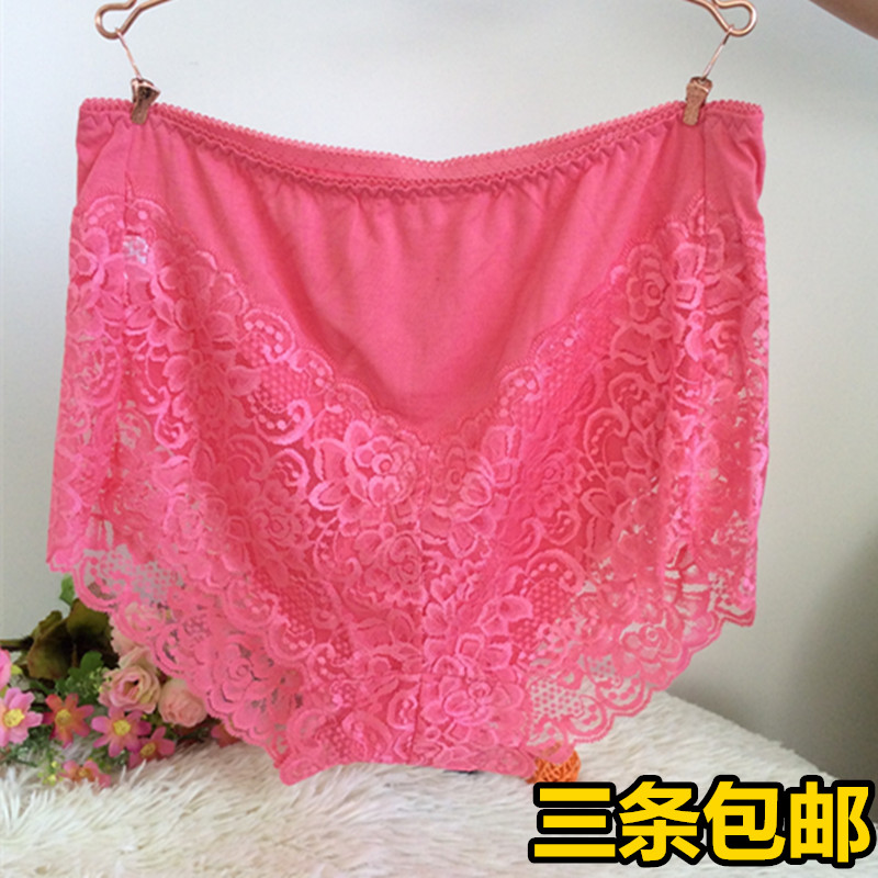 外贸出口超大码弹力女高腰内裤
