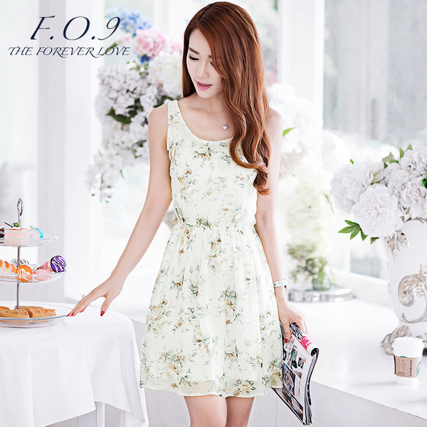 F.O.9 小清新 雪纺连衣裙 优惠券折后 ¥45包邮 F.O.9 小清新 雪纺连衣裙 优惠券折后 ¥45包邮