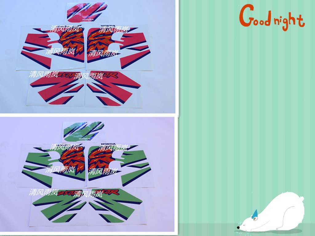CRM250 全车整车贴花版花贴纸 摩托车贴纸 机车贴花