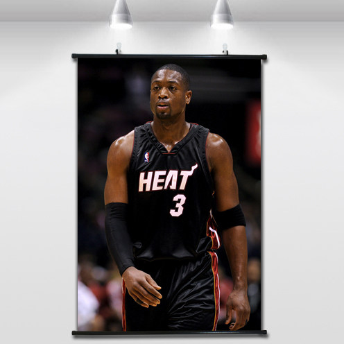 韦德高清卧室玄关装饰画挂画NBA热火队篮球客房客厅写真壁画海报