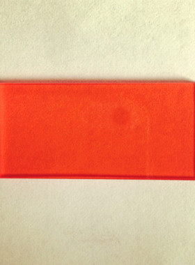 光学玻璃滤光片 橙色玻璃 长波通滤光片 CB560 16*34.5*2mm