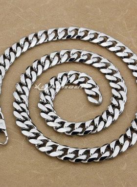 时尚风高硬度钛钢项链包邮