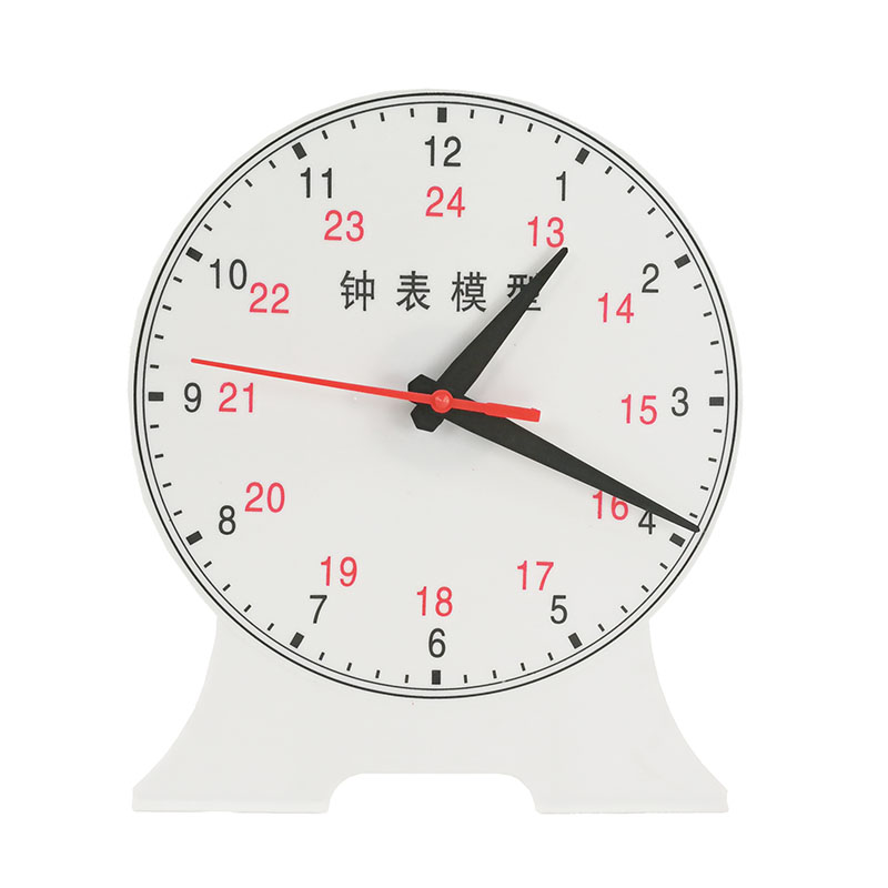 j30503 钟表模型 教学演示用 钟面三针联动24小时制 小学数学教具