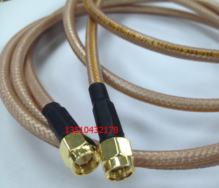 优质SMA双公头 美国进口RG142/RG400 50-3特氟龙镀银馈线连接线