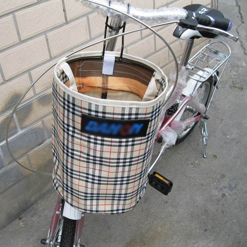 Panier pour vélo en toile - Ref 2260820 Image 1