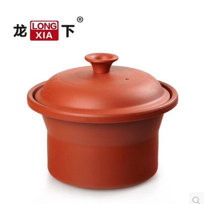 龙下汤锅 养生紫砂锅 电炖盅艾苏恩1.5L2.5L3.5L4.5L6L内胆旺得福