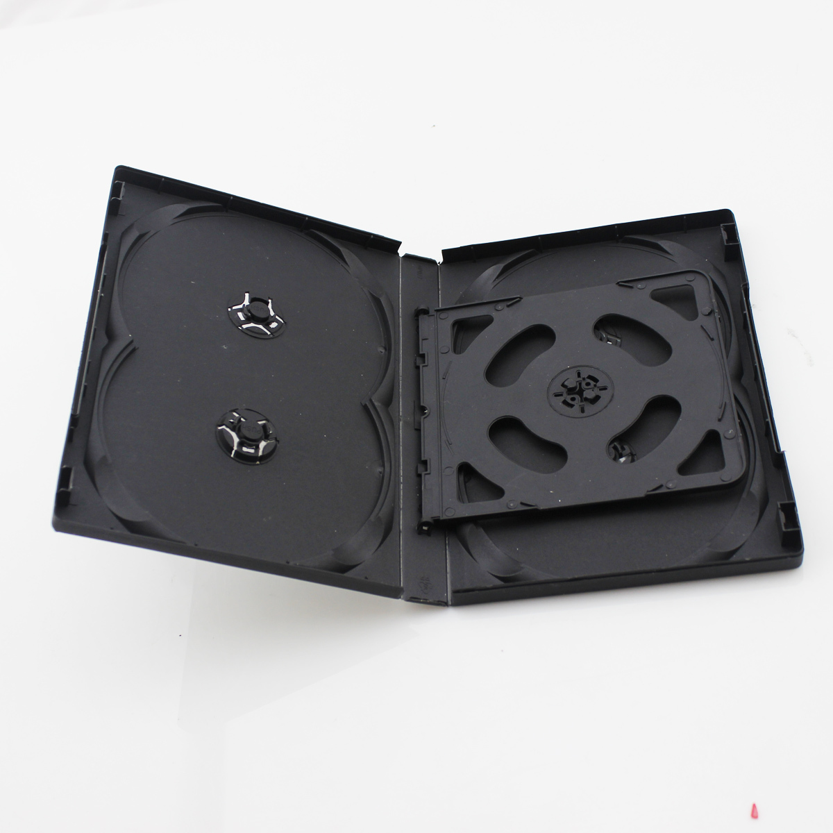 光盘盒子 DVD光盘盒 6片装 黑色盒子 DVD六片碟片盒黑色碟片盒子