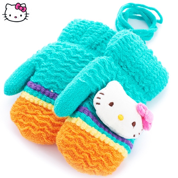 Gants pour fille HELLO KITTY en acrylique - Ref 2150305 Image 4